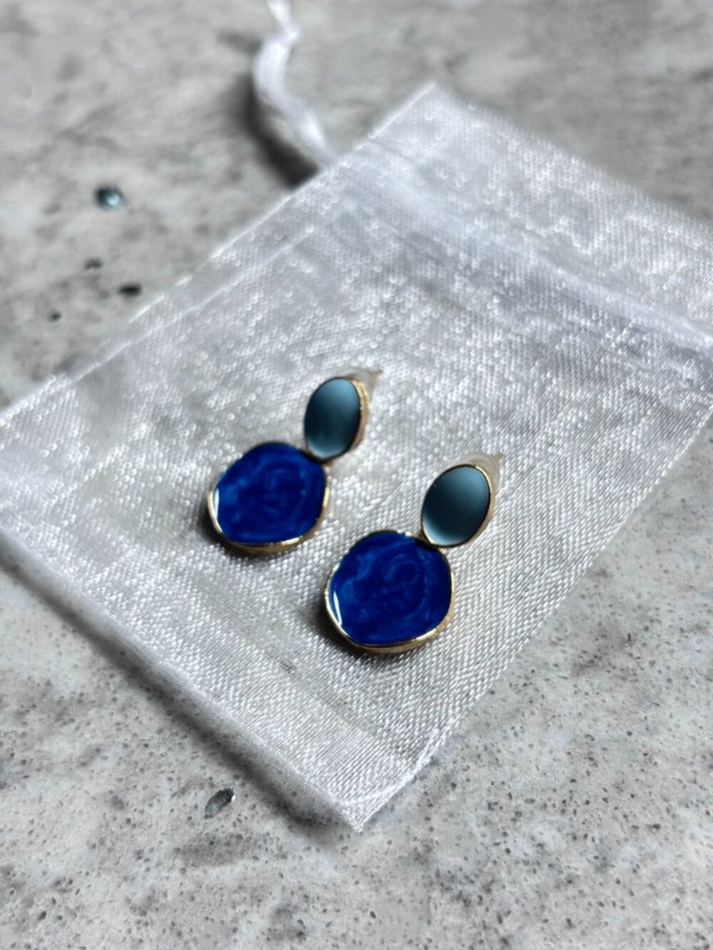 Blue Drop Earrings